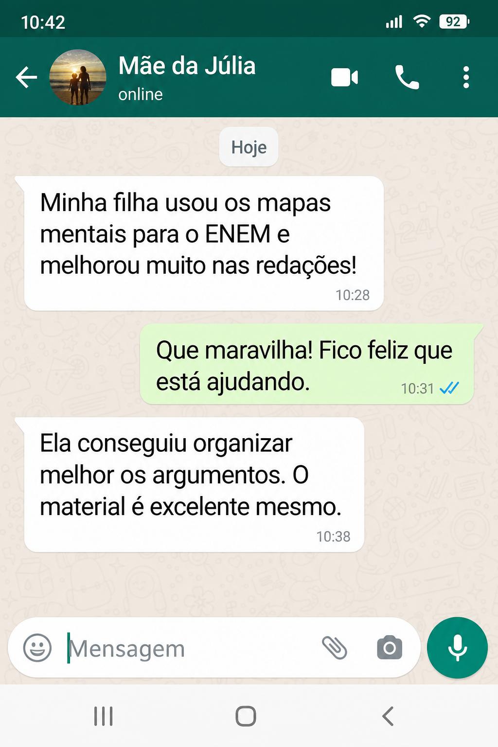 Print de conversa do WhatsApp 3